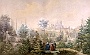 Padova-Panoramica dell'Orto Botanico in un acquarello,probabile 1700.(da Rocaille) (Adriano Danieli)